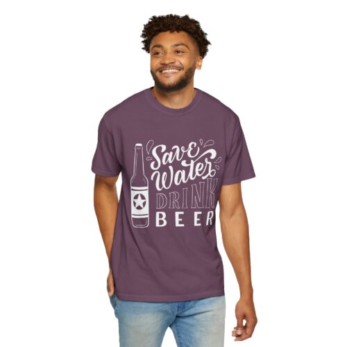 Save Water Drink Beer T-Shirt – Funny Beer Bottle Graphic Tee for Beer Lovers, Fun Party Wear & Perfect Gift Giving. - Image 46