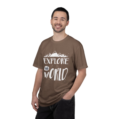 Explore The World T-Shirt – Adventure Mountain Travel Graphic Tee for Nature Lovers, Fun Outdoor Wear & Perfect Gift Giving. - Image 10