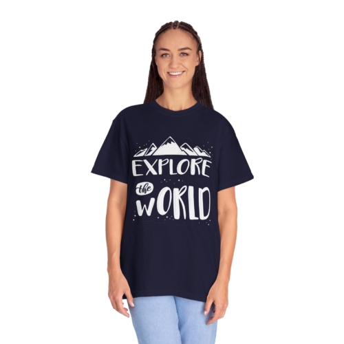 Explore The World T-Shirt – Adventure Mountain Travel Graphic Tee for Nature Lovers, Fun Outdoor Wear & Perfect Gift Giving. - Image 27