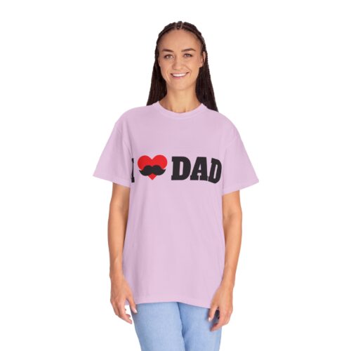 “I love Dad” Mustache T-Shirt – Cute Father’s Day Graphic Tee for Dads, Perfect Gift Giving & Celebration Wear. - Image 43