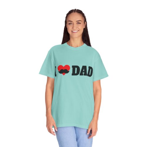 “I love Dad” Mustache T-Shirt – Cute Father’s Day Graphic Tee for Dads, Perfect Gift Giving & Celebration Wear. - Image 27
