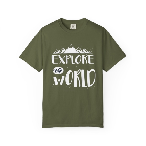 Explore The World T-Shirt – Adventure Mountain Travel Graphic Tee for Nature Lovers, Fun Outdoor Wear & Perfect Gift Giving. - Image 17