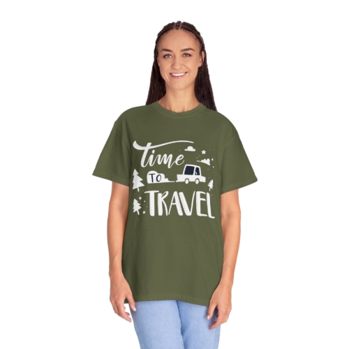 Time to Travel T-Shirt – Adventure Road Trip Graphic Tee for Travel Lovers, Fun Outdoor Wear & Perfect Gift Giving. - Image 3