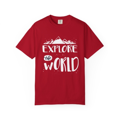 Explore The World T-Shirt – Adventure Mountain Travel Graphic Tee for Nature Lovers, Fun Outdoor Wear & Perfect Gift Giving. - Image 49