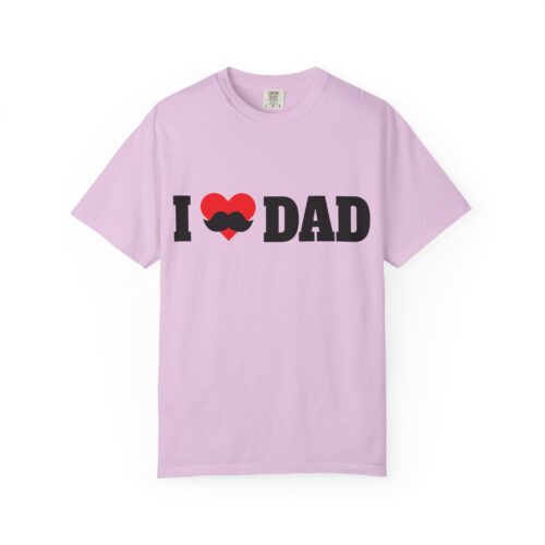 “I love Dad” Mustache T-Shirt – Cute Father’s Day Graphic Tee for Dads, Perfect Gift Giving & Celebration Wear. - Image 41