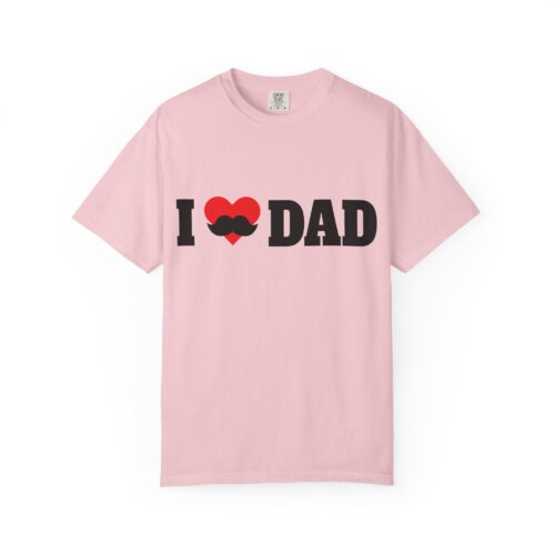 “I love Dad” Mustache T-Shirt – Cute Father’s Day Graphic Tee for Dads, Perfect Gift Giving & Celebration Wear. - Image 49