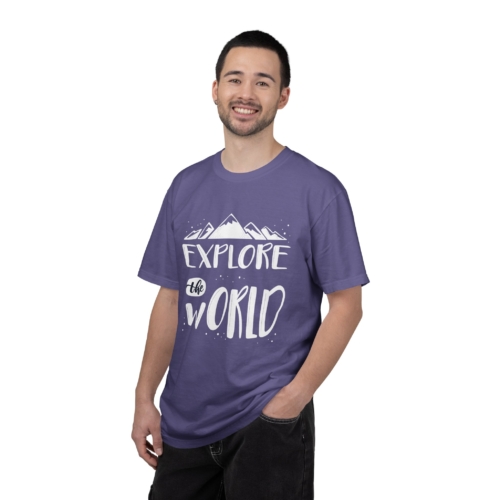 Explore The World T-Shirt – Adventure Mountain Travel Graphic Tee for Nature Lovers, Fun Outdoor Wear & Perfect Gift Giving. - Image 42
