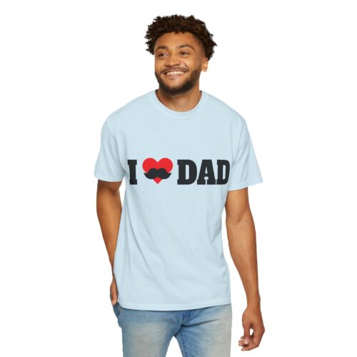 “I love Dad” Mustache T-Shirt – Cute Father’s Day Graphic Tee for Dads, Perfect Gift Giving & Celebration Wear. - Image 38