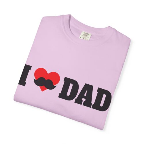 “I love Dad” Mustache T-Shirt – Cute Father’s Day Graphic Tee for Dads, Perfect Gift Giving & Celebration Wear. - Image 47