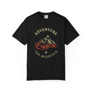 b2 - 12.13 - Adventure Explore Mountain T-Shirt – Outdoor Adventure Graphic Tee for Nature Lovers, Fun Travel Wear & Perfect Gift Giving.