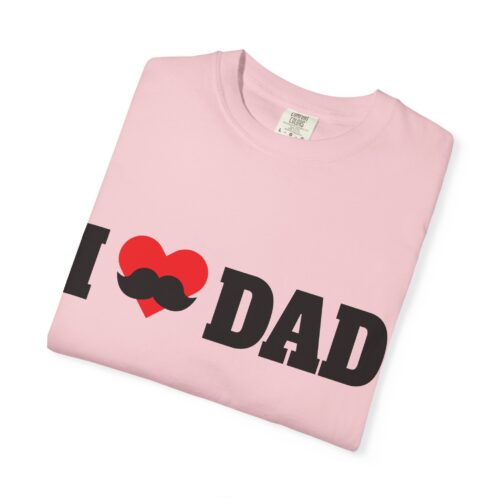 “I love Dad” Mustache T-Shirt – Cute Father’s Day Graphic Tee for Dads, Perfect Gift Giving & Celebration Wear. - Image 55