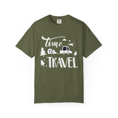 Time to Travel T-Shirt – Adventure Road Trip Graphic Tee for Travel Lovers, Fun Outdoor Wear & Perfect Gift Giving. - Image 1