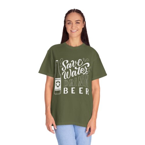 Save Water Drink Beer T-Shirt – Funny Beer Bottle Graphic Tee for Beer Lovers, Fun Party Wear & Perfect Gift Giving. - Image 11