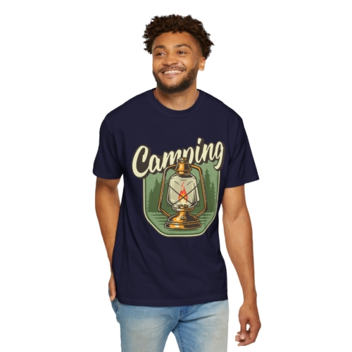 Camping Lantern T-Shirt – Vintage Camp Graphic Tee for Outdoor Lovers, Fun Adventure Wear & Perfect Gift Giving. - Image 14