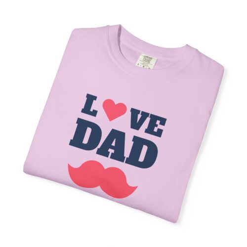 “I love Dad” Mustache T-Shirt – Cute Father’s Day Graphic Tee for Dads, Perfect Gift Giving & Celebration Wear. - Image 47