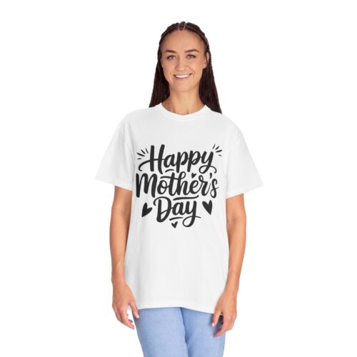 “Happy Mother’s Day” Script T-Shirt – Cute Graphic Tee for Moms, Gift Giving & Celebration Wear. - Image 11