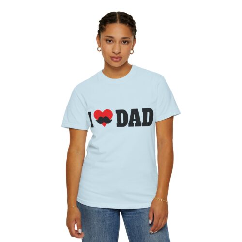 “I love Dad” Mustache T-Shirt – Cute Father’s Day Graphic Tee for Dads, Perfect Gift Giving & Celebration Wear. - Image 36