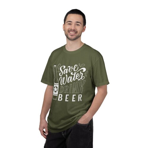 Save Water Drink Beer T-Shirt – Funny Beer Bottle Graphic Tee for Beer Lovers, Fun Party Wear & Perfect Gift Giving. - Image 10