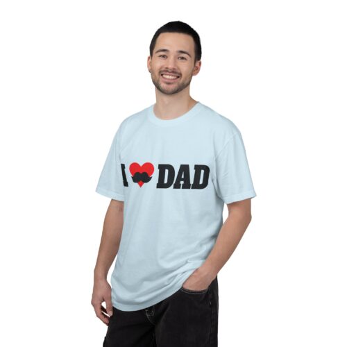 “I love Dad” Mustache T-Shirt – Cute Father’s Day Graphic Tee for Dads, Perfect Gift Giving & Celebration Wear. - Image 34