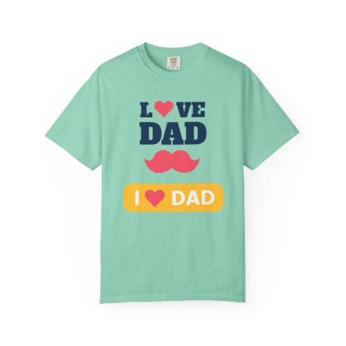 “I love Dad” Mustache T-Shirt – Cute Father’s Day Graphic Tee for Dads, Perfect Gift Giving & Celebration Wear. - Image 17