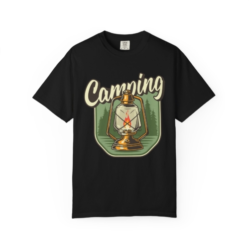 Camping Lantern T-Shirt – Vintage Camp Graphic Tee for Outdoor Lovers, Fun Adventure Wear & Perfect Gift Giving. - Image 25