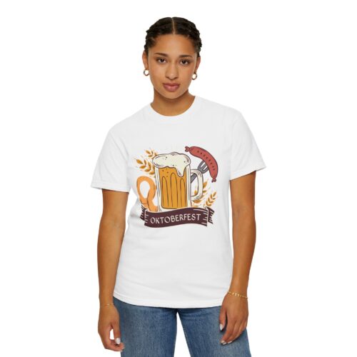 Oktoberfest Beer & Pretzel T-Shirt – Fun Oktoberfest Celebration Graphic Tee for Men, Festival Party Wear & Gift Giving. - Image 4