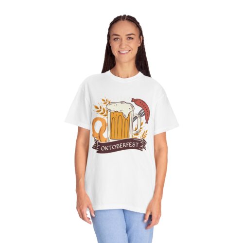Oktoberfest Beer & Pretzel T-Shirt – Fun Oktoberfest Celebration Graphic Tee for Men, Festival Party Wear & Gift Giving. - Image 3