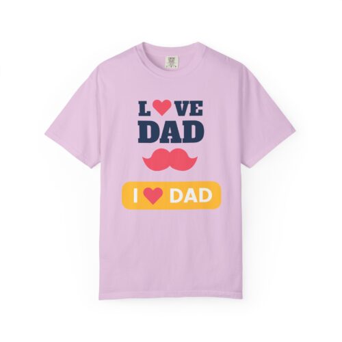 “I love Dad” Mustache T-Shirt – Cute Father’s Day Graphic Tee for Dads, Perfect Gift Giving & Celebration Wear. - Image 41