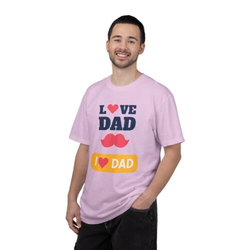 “I love Dad” Mustache T-Shirt – Cute Father’s Day Graphic Tee for Dads, Perfect Gift Giving & Celebration Wear. - Image 42