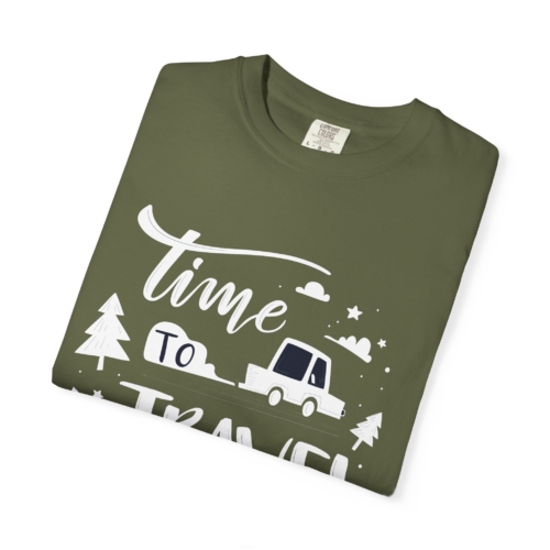 Time to Travel T-Shirt – Adventure Road Trip Graphic Tee for Travel Lovers, Fun Outdoor Wear & Perfect Gift Giving. - Image 7