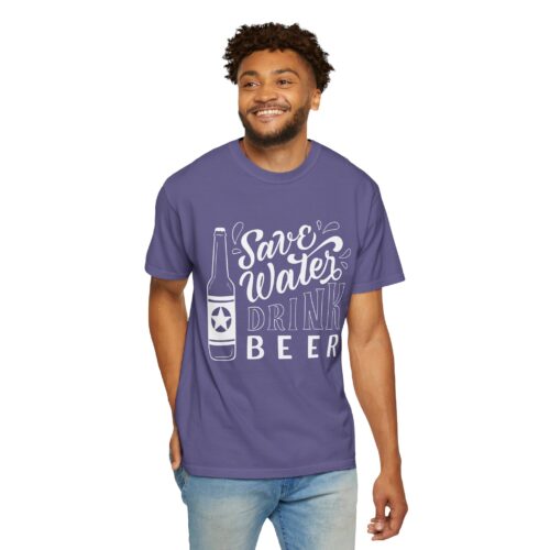 Save Water Drink Beer T-Shirt – Funny Beer Bottle Graphic Tee for Beer Lovers, Fun Party Wear & Perfect Gift Giving. - Image 6