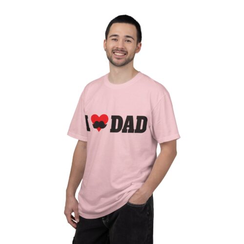 “I love Dad” Mustache T-Shirt – Cute Father’s Day Graphic Tee for Dads, Perfect Gift Giving & Celebration Wear. - Image 50