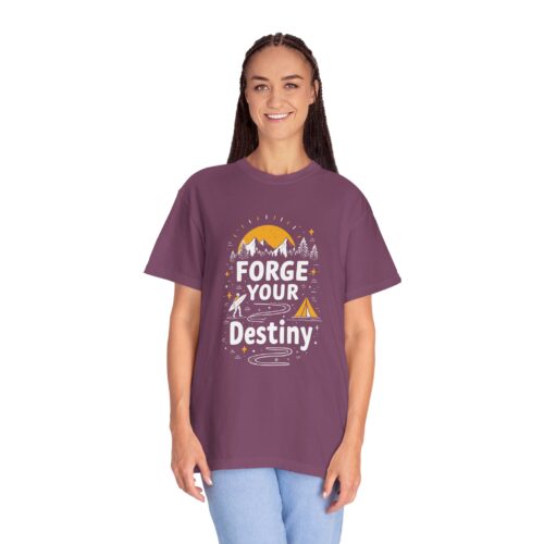 b2 - 12.19 - Forge Your Destiny Camping T-Shirt – Inspirational Outdoor Adventure Graphic Tee for Nature Lovers, Fun Travel Wear & Perfect Gift Giving. - Image 43