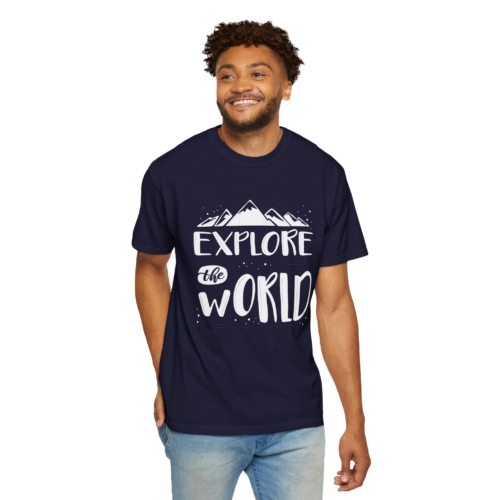 Explore The World T-Shirt – Adventure Mountain Travel Graphic Tee for Nature Lovers, Fun Outdoor Wear & Perfect Gift Giving. - Image 30