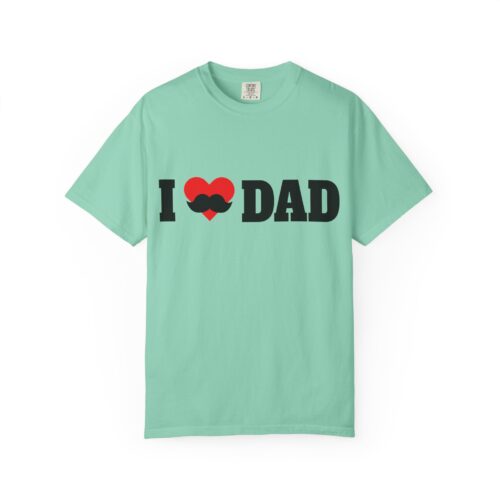“I love Dad” Mustache T-Shirt – Cute Father’s Day Graphic Tee for Dads, Perfect Gift Giving & Celebration Wear. - Image 17