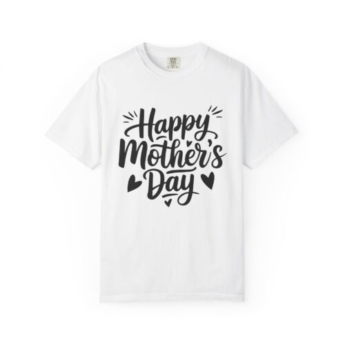 “Happy Mother’s Day” Script T-Shirt – Cute Graphic Tee for Moms, Gift Giving & Celebration Wear. - Image 9