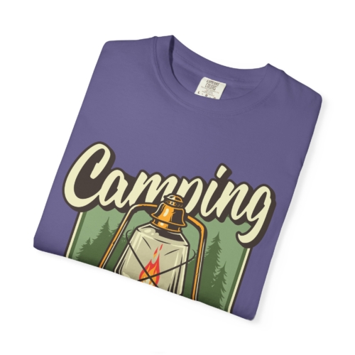 Camping Lantern T-Shirt – Vintage Camp Graphic Tee for Outdoor Lovers, Fun Adventure Wear & Perfect Gift Giving. - Image 7