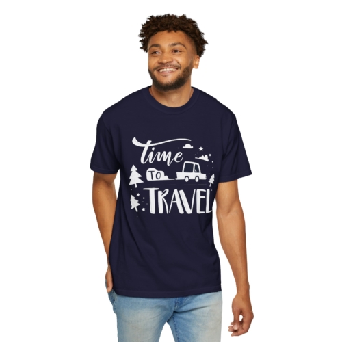 Time to Travel T-Shirt – Adventure Road Trip Graphic Tee for Travel Lovers, Fun Outdoor Wear & Perfect Gift Giving. - Image 22
