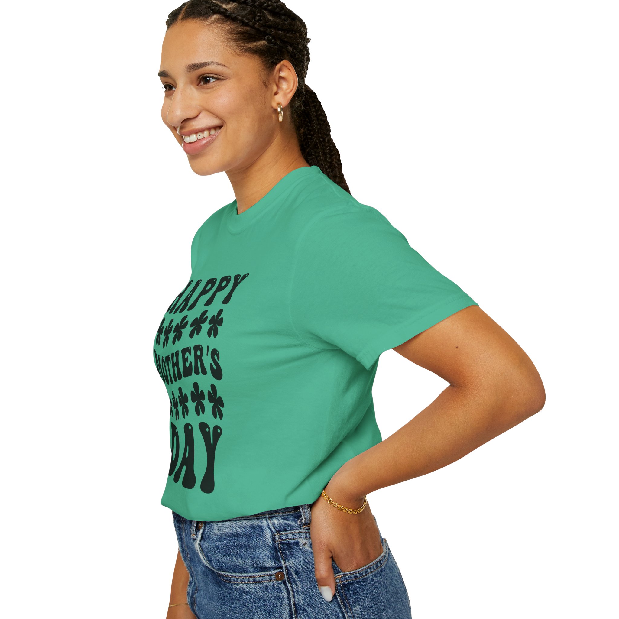 Happy Mother’s Day Retro Floral T-Shirt – Cute Love Graphic Tee for Moms, Perfect Gift Giving & Celebration Wear. - Image 29