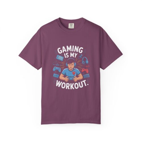 Sarcastic gaming T-shirt - Gaming Is My Workout Unisex Tee - Image 33