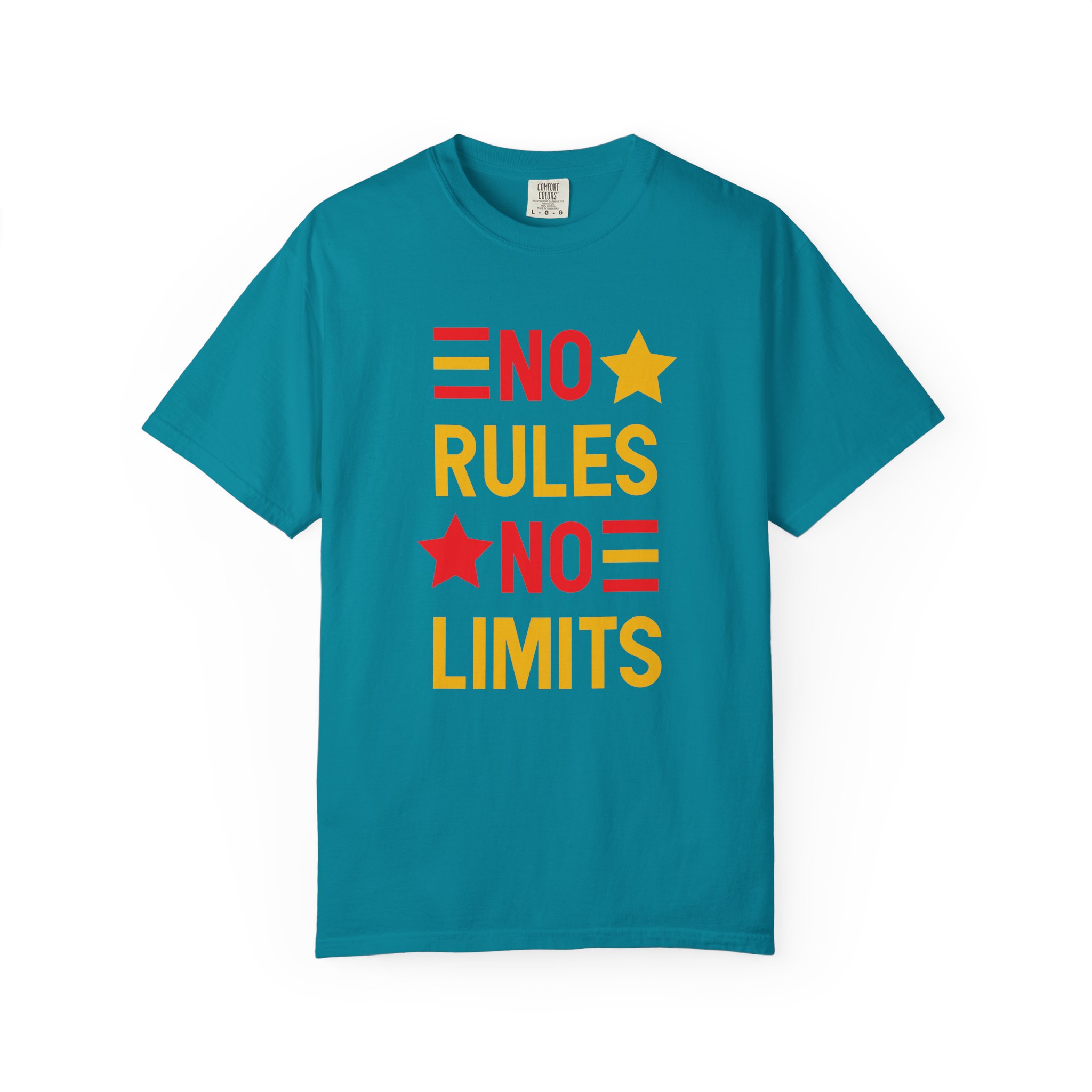 No Rules No Limits Graphic T-Shirt – Bold Retro Star Typography Tee for Streetwear Lovers & Trendy Style. - Image 25