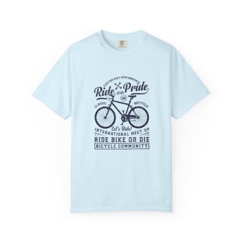 Vintage Bicycle T-Shirt | Ride with Pride, Cycling Tee, Bike Lover Gift, Outdoor Adventure Shirt, Unisex Cycling Apparel, Gift for Cyclists.