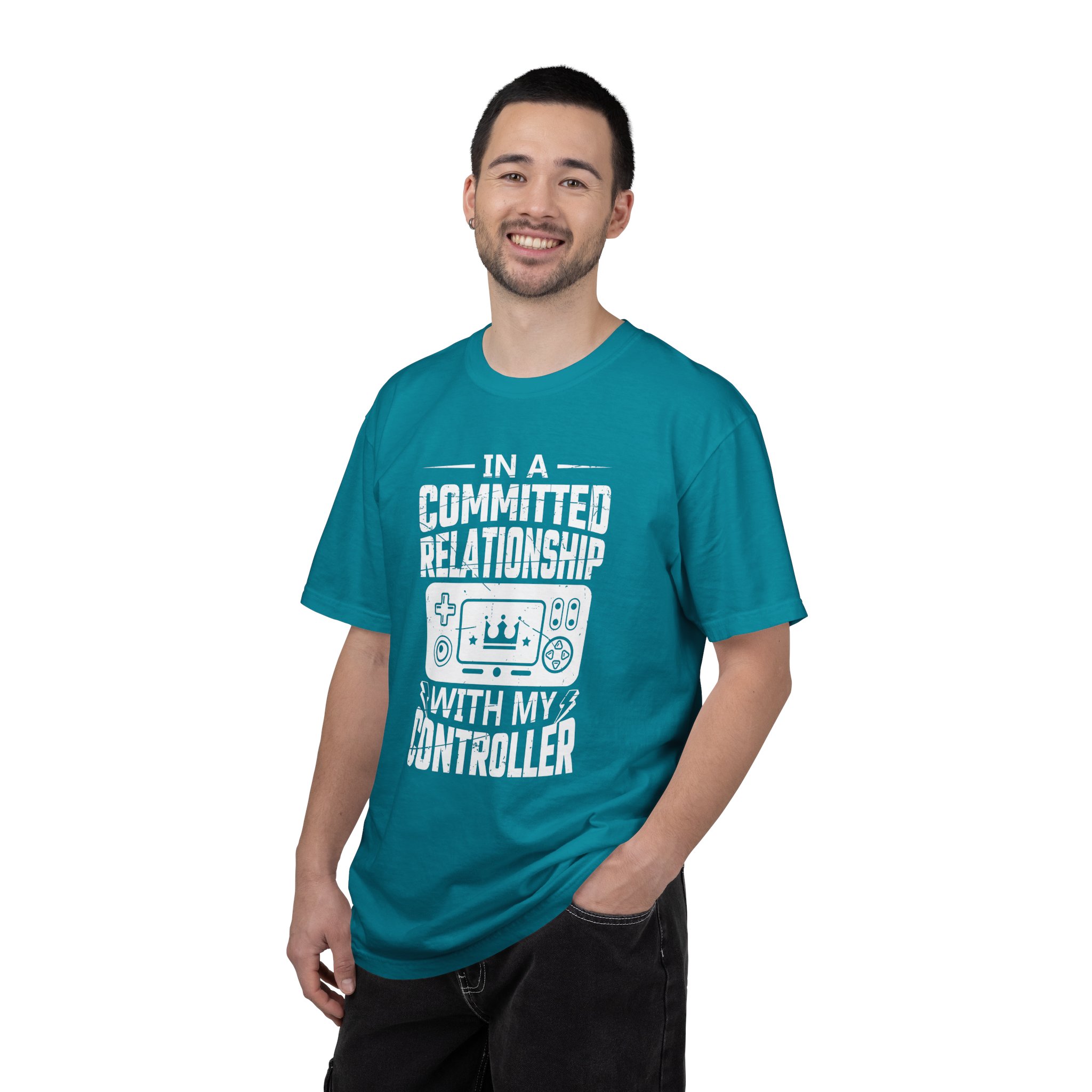 Committed to My Controller T-Shirt – Funny Gamer Graphic Tee for Video Game Lovers & Gaming Enthusiasts. - Image 18