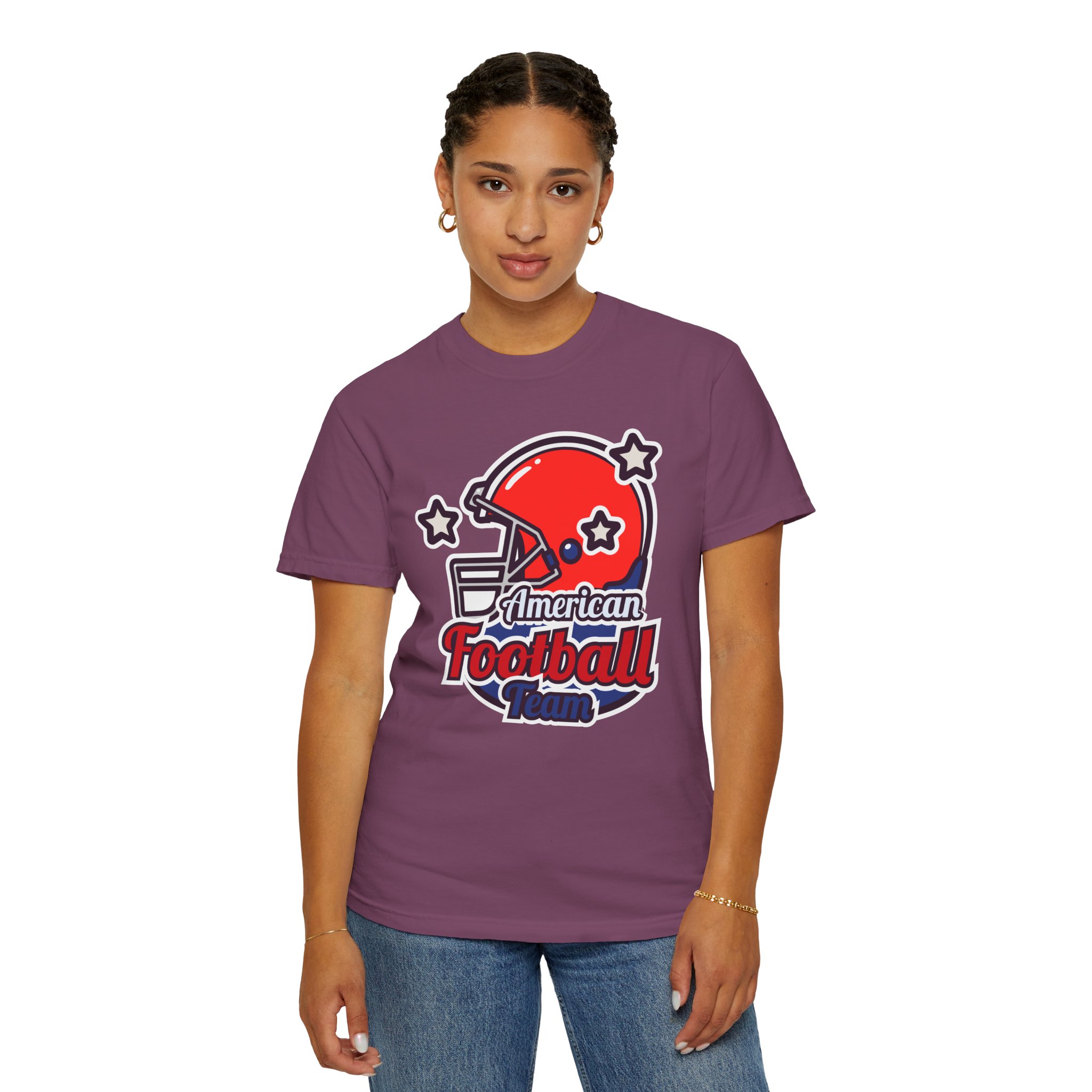 C - 16.13a - Authentic Football Team T-Shirt, Unisex Sports Tee, Garment Dyed Shirt, Game Day Apparel, Perfect for Football Fans, Casual Wear. - Image 52