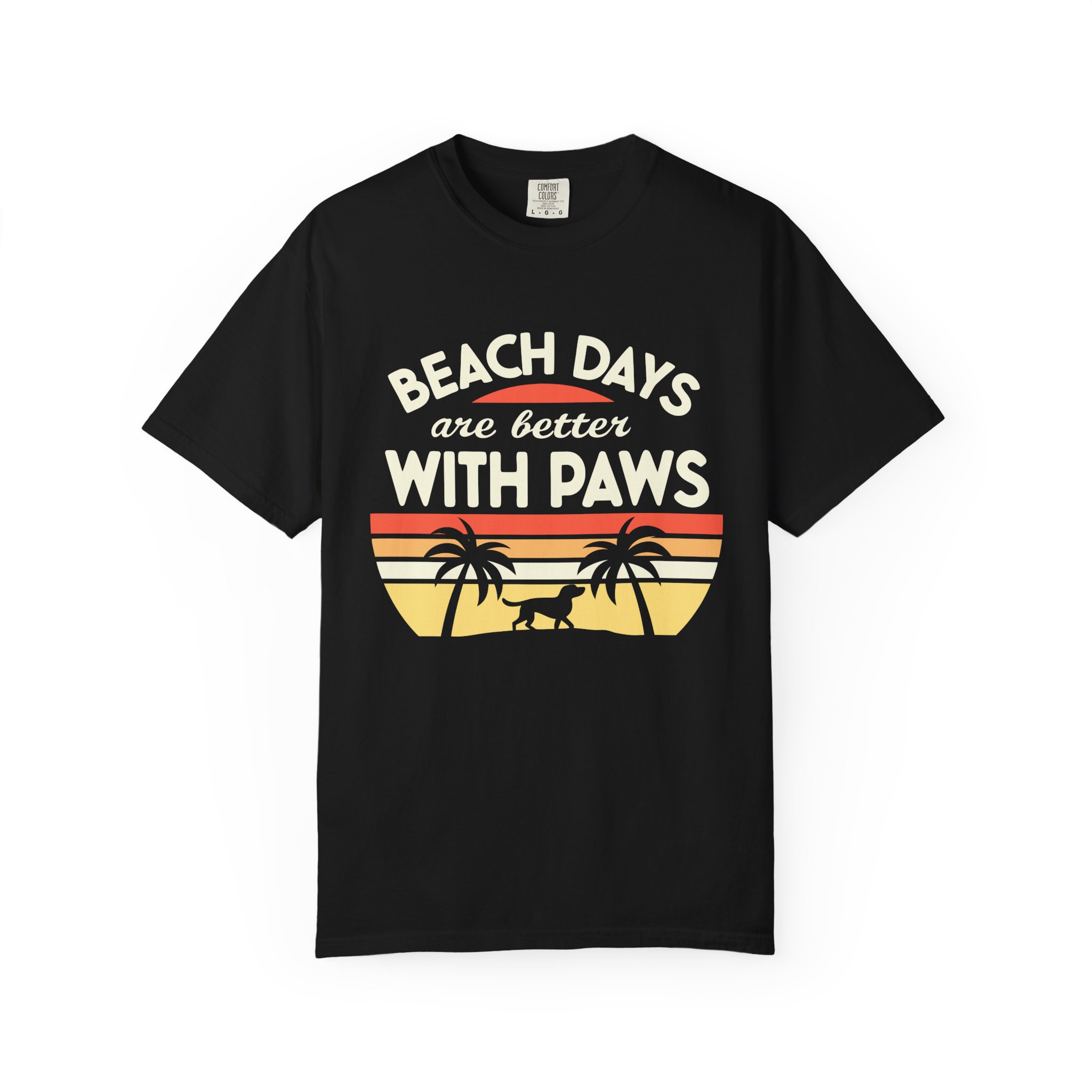 C - 13.1 - Beach Days Are Better with Paws Unisex T-Shirt | Pet Lover Gift, Summer Tee, Casual Wear, Beachwear, Dog Lover Apparel.