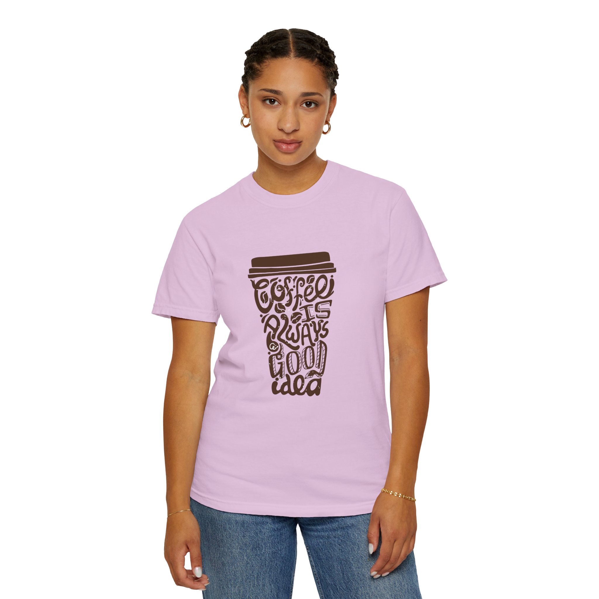 Coffee Lovers Unisex T-shirt - Soft Garment-Dyed Tee, Perfect for Everyday Wear, Coffee-Themed Gift, Unique Graphic Tee. - Image 36