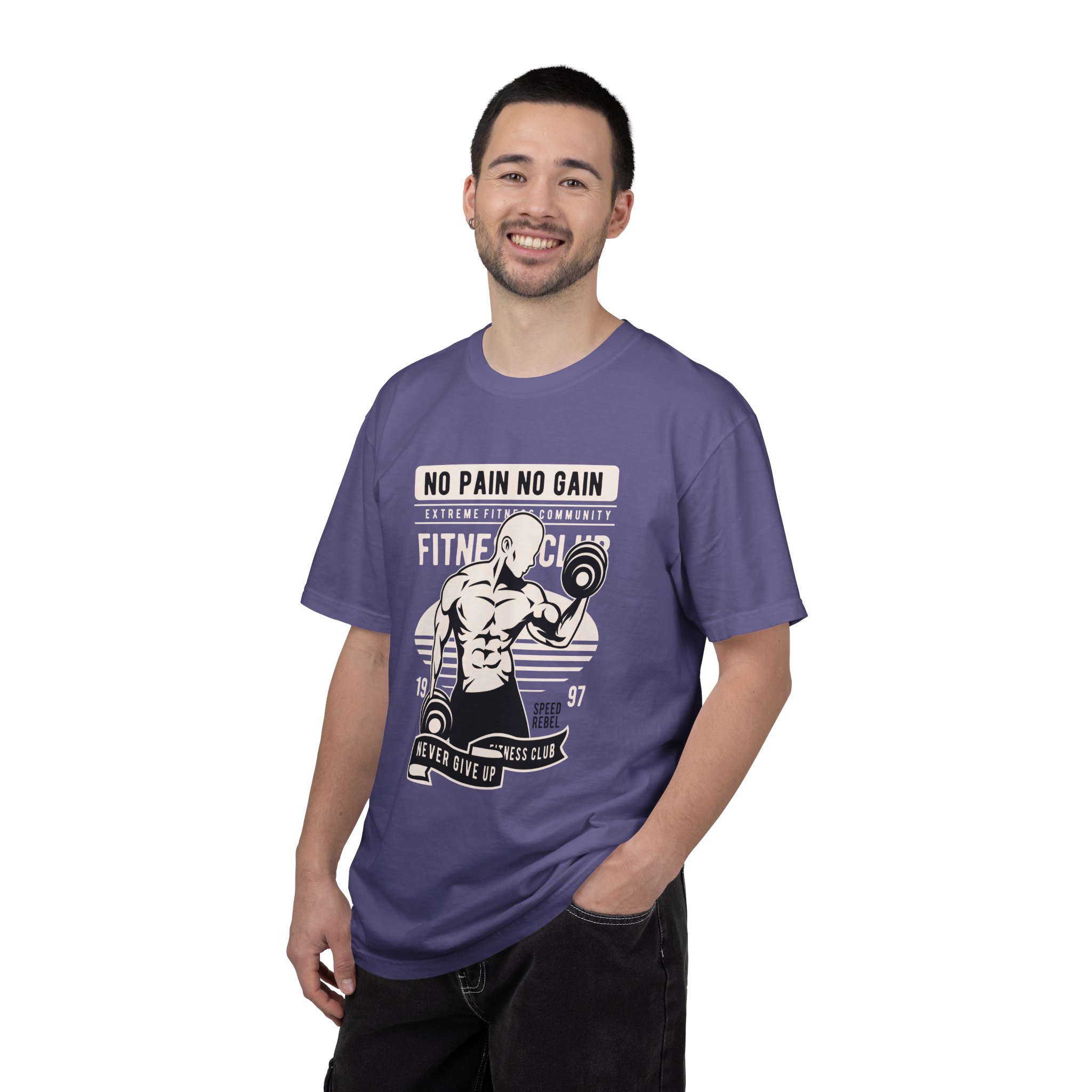 Fitness Motivation T-Shirt, Workout Tee, Gym Gear, Gift for Lifters, Unisex Casual Top, No Pain No Gain Design. - Image 30