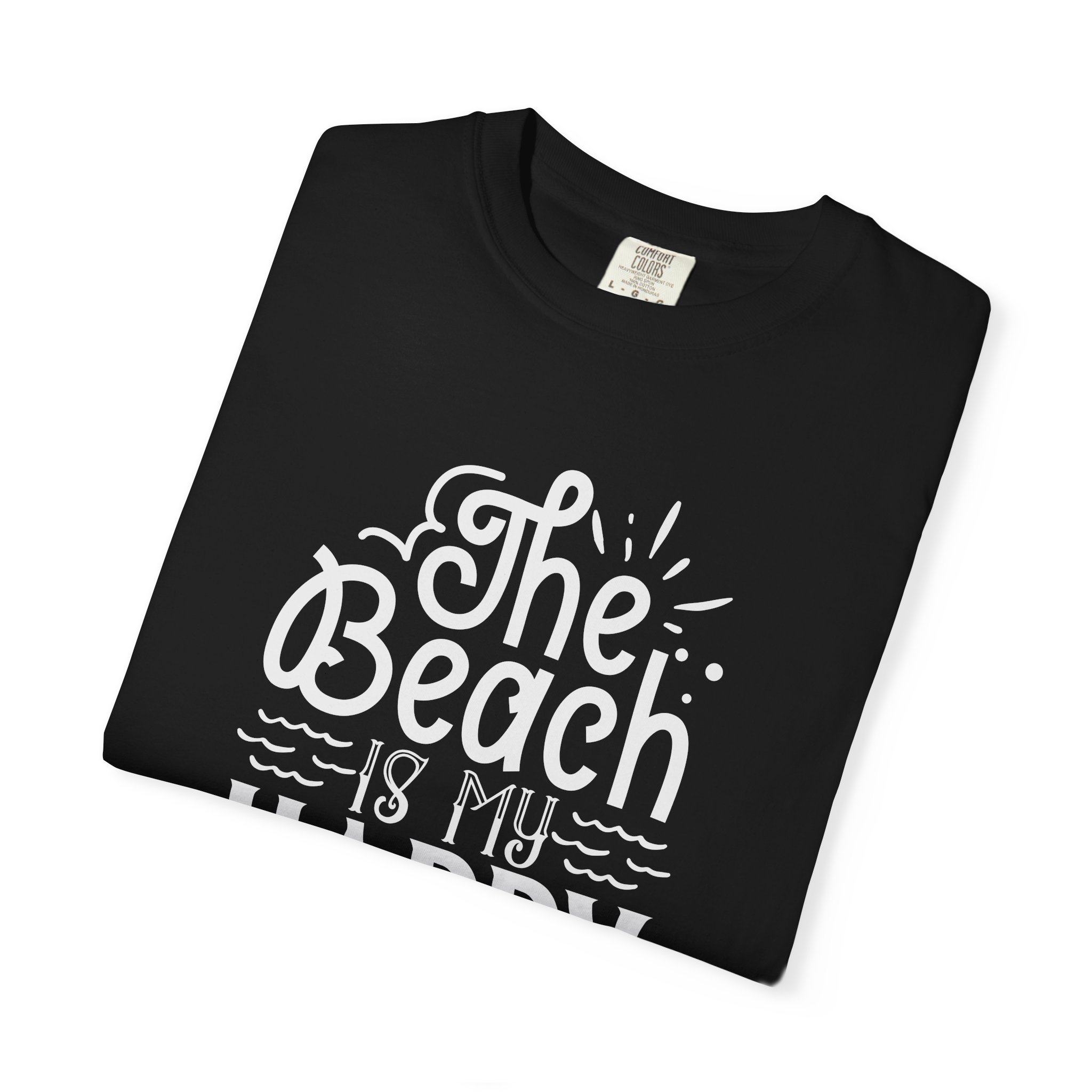 C - 13.6 - Beach-Themed Garment-Dyed T-Shirt, Perfect for Summertime, Vacation Wear, Casual Outings, Gifts for Sunshine Lovers. - Image 7