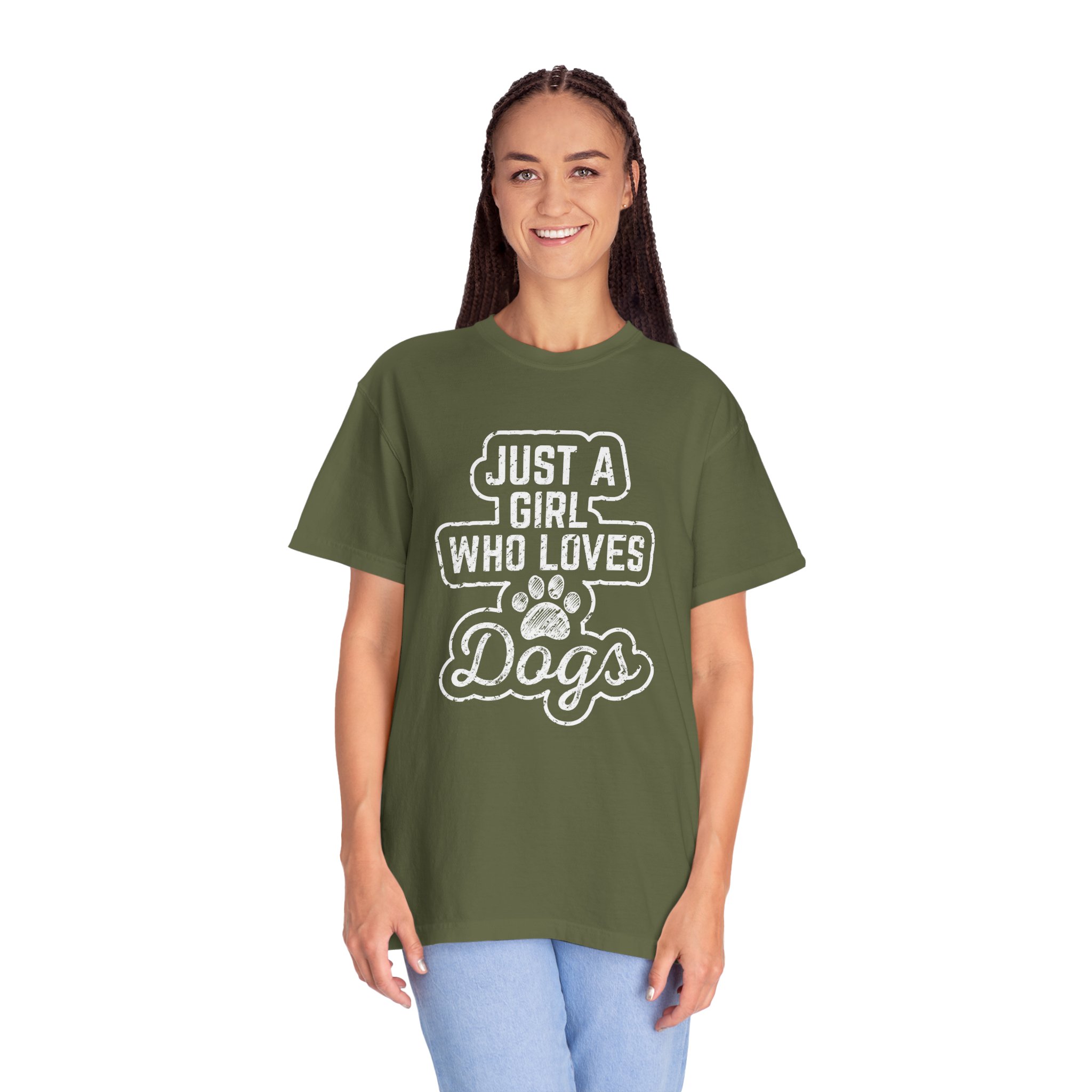 b2 - 4.3- Just a Girl Who Loves Dogs T-Shirt – Cute Dog Lover Graphic Tee for Pet Lovers & Everyday Casual Style. - Image 11