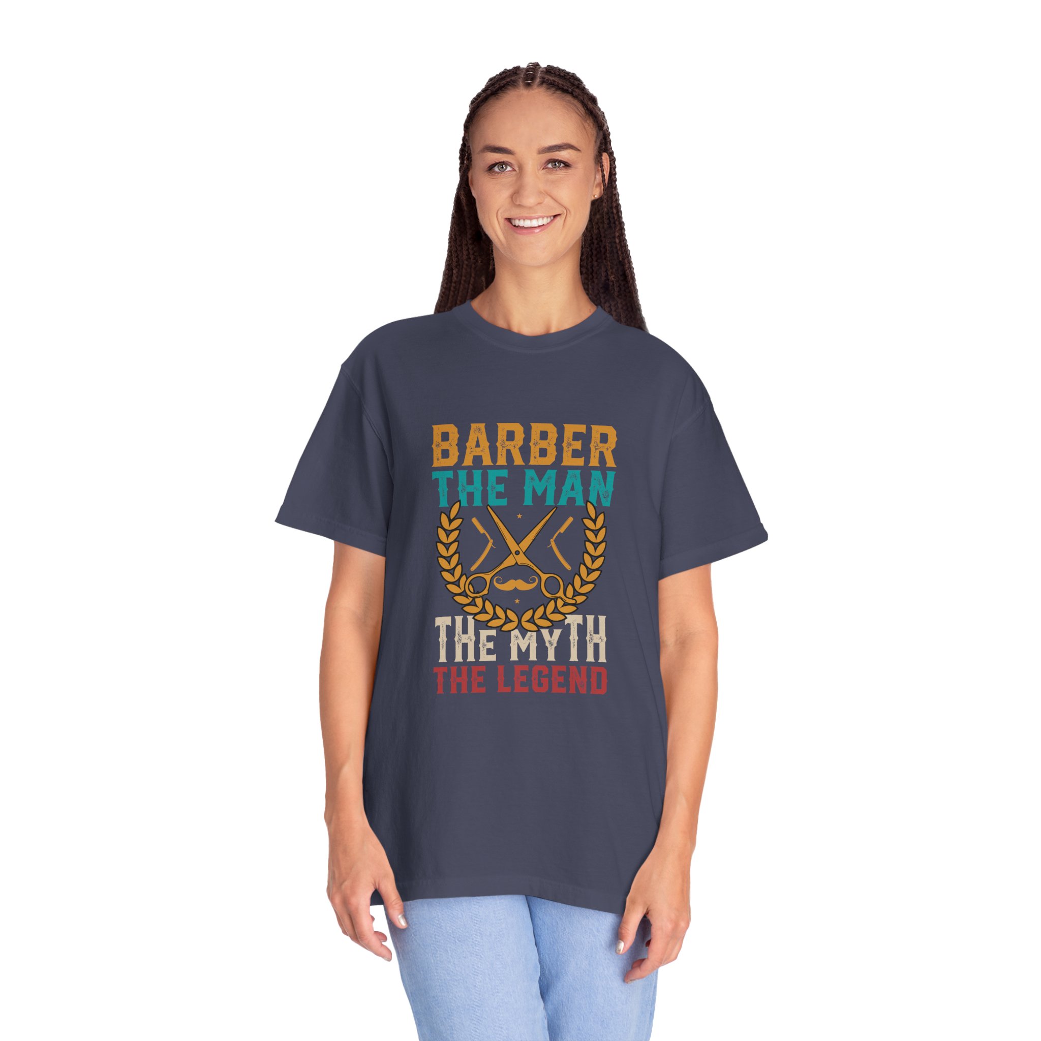 Barber Legend T-Shirt: Unisex Garment-Dyed Tee for Barbers, Father's Day Gift, Casual Wear, Barber Shop Apparel, Unique Gift Idea. - Image 35